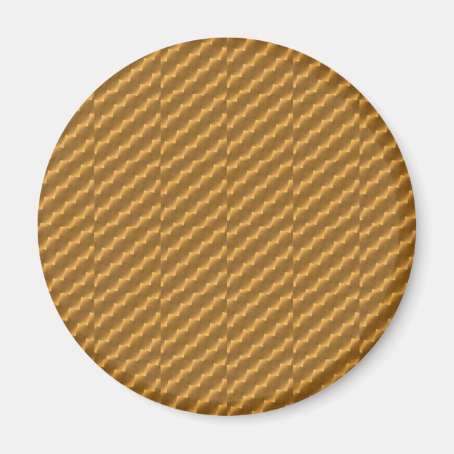 Festive, golden pattern magnet (Front)