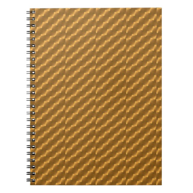 Festive, golden pattern notebook (Front)