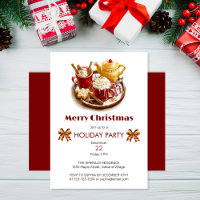 Festive Golden tea set, with hot Choco, Christmas 