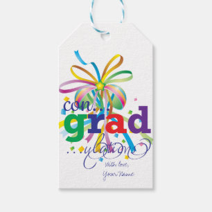 Festive Graduation Congratulations Gift Tag