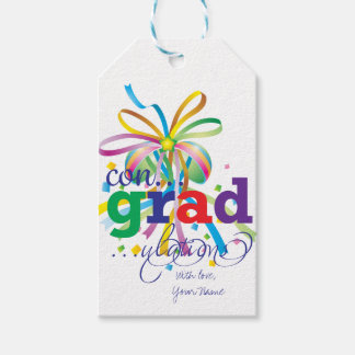Festive Graduation Congratulations Gift Tag