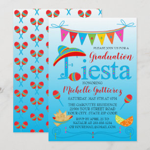 Festive Graduation Fiesta Invitation