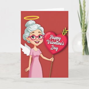 Festive Granny Cupid Love Card