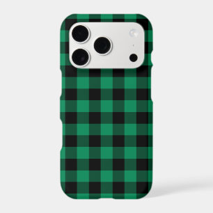 Festive Green and Black Buffalo Check Christmas