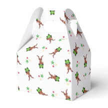 Festive Green And Red Kasky Christmas Reindeer