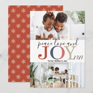 Festive Greetings 2 Photo Christmas  Holiday Card