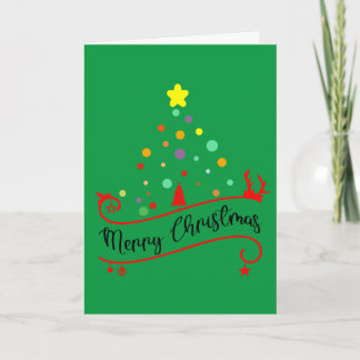 Festive Greetings with Personalized Wishes Holiday Card