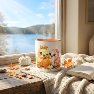 Festive Halloween Birds Ceramic Coffee Mug