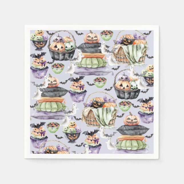 Festive Halloween Sleepover Napkin (Front)