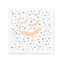 Festive Halloween Tableware - Black and Orange Bat