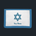 Festive Hanukkah Star Photo Wallet<br><div class="desc">This Hanukkah special Star of David single artwork design with customizable text to specify your name giving your wallets a holy festive look and a sense of ownership</div>