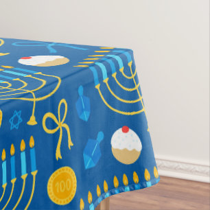 Festive Hanukkah Tablecloth