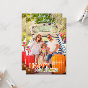 Festive Happy Holidays Greeting Card