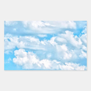 Festive Happy Sunny Clouds Background Sticker