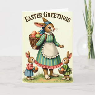 Festive Hares Springtime Card