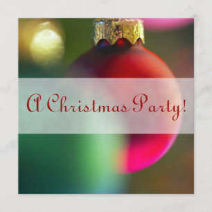Festive Holiday Christmas Decoration  Invitations