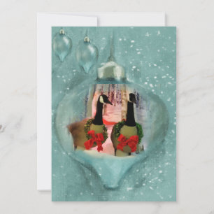 Festive Holiday / Christmas Ornament Card