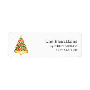 Festive Holiday Christmas Tree Pizza 