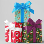 Festive Holiday Cocktail Party Christmas Drinks Wrapping Paper Sheet<br><div class="desc">This design may be personalized by choosing the Edit Design option. You may also transfer onto other items. Contact me at colorflowcreations@gmail.com or use the chat option at the top of the page if you wish to have this design on another product or need assistance with this design. See more...</div>
