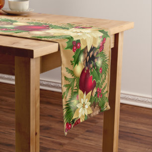 Festive Holiday Garland Table Runner