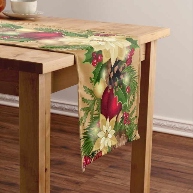 Festive Holiday Garland Table Runner (In Situ)