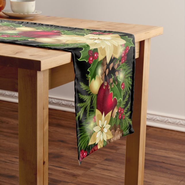 Festive Holiday Garland Table Runner (In Situ)