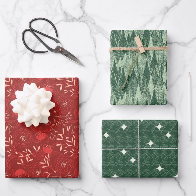 Festive Holiday Gift Wrap (Front)