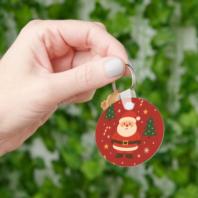 Festive Holiday Glow Keychain (Hand)