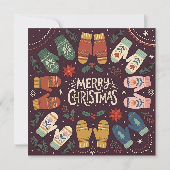 Festive Holiday Greeting Card (Front)