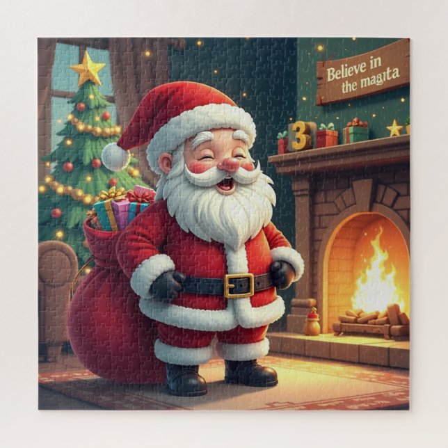 Festive Holiday Home Accent - Christmas Decorative Jigsaw Puzzle (Vertical)