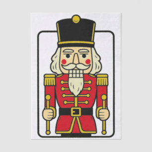 Festive Holiday Nutcracker Decoupage Tissue Paper