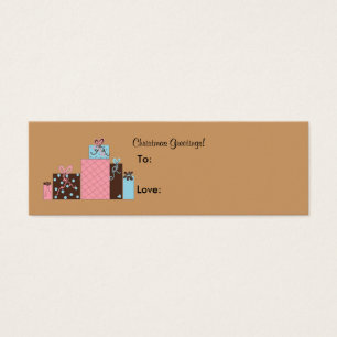 Festive Holiday Packages Gift Tags