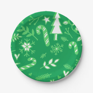 Festive Holiday Paper Plate