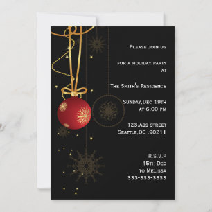 festive Holiday Party Invitations
