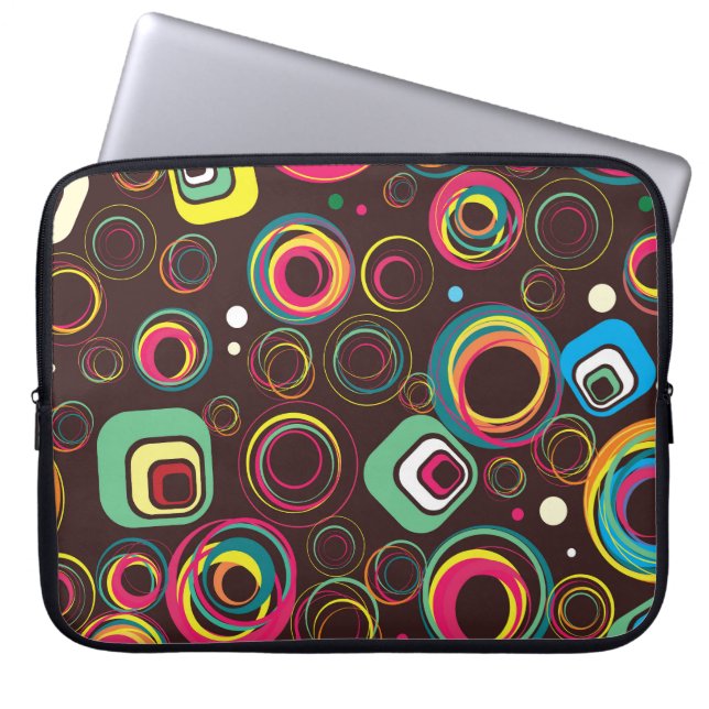Festive holiday, seamless texture laptop sleeve (Front)