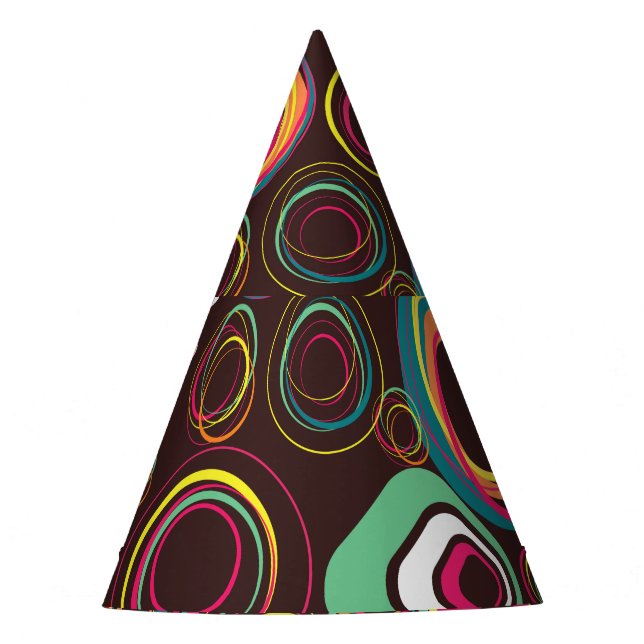 Festive holiday, seamless texture party hat (Front)