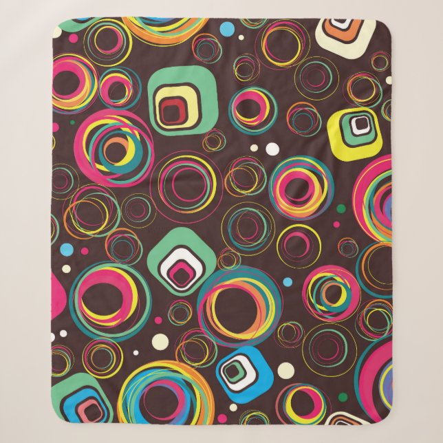 Festive holiday, seamless texture sherpa blanket (Front)