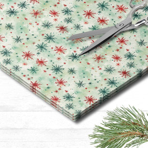 Festive Holiday Snowflake Christmas Tissue Paper