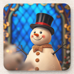 Festive Holiday Table Decor & Christmas Gift Coaster
