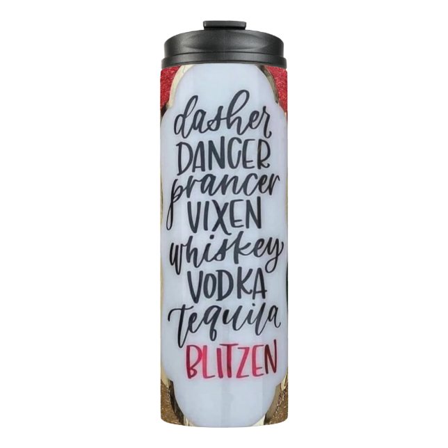 Festive Holiday  Thermal Tumbler (Front)