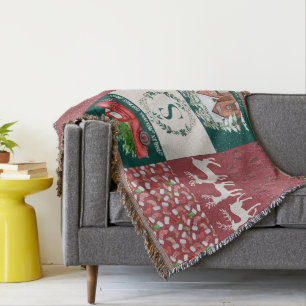 Festive Holiday Throw Blanket - Christmas