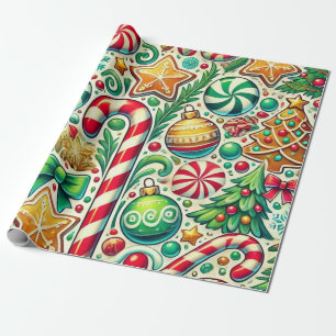 Festive Holiday Treats Wrapping Paper
