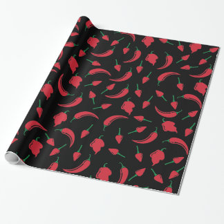 Festive Hot Chili Pepper Wrapping Paper