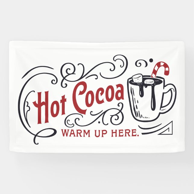 Festive Hot cocoa bar vendors Banner  (Horizontal)