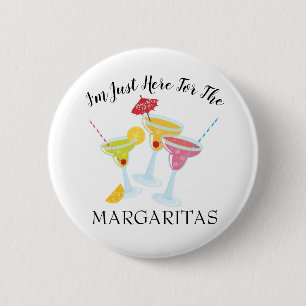 Festive I'm Here For Margaritas 2 Inch Round Button