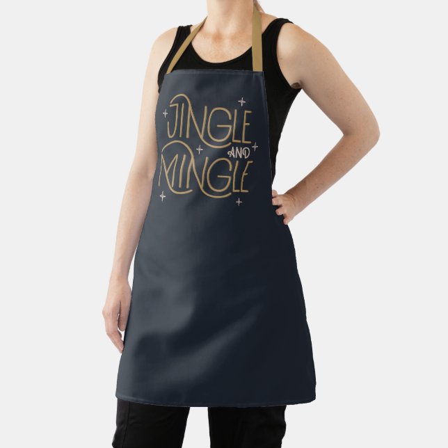 Festive Jingle and Mingle Holiday Design Apron (Insitu)