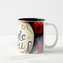 "Festive Jingle Bells: Christmas Print Mug"