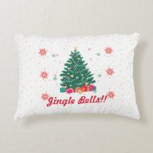 Festive Jingle Bells Pillow