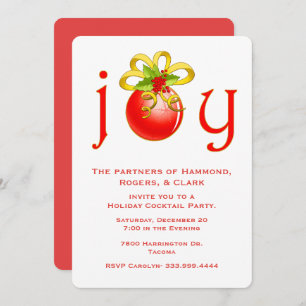 Festive Joy Copador Invitation de vacances