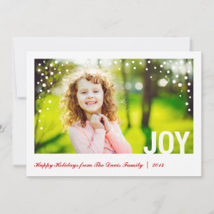 Festive Joy Happy Holidays Carte photo Groupon